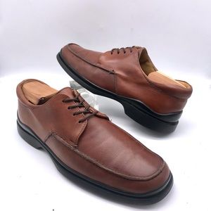 Coach Garrison Brown Leather Derby Dress Shoes Size 10.5 D (Made In Italy)